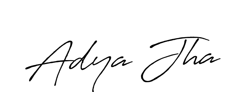 You can use this online signature creator to create a handwritten signature for the name Adya Jha. This is the best online autograph maker. Adya Jha signature style 7 images and pictures png