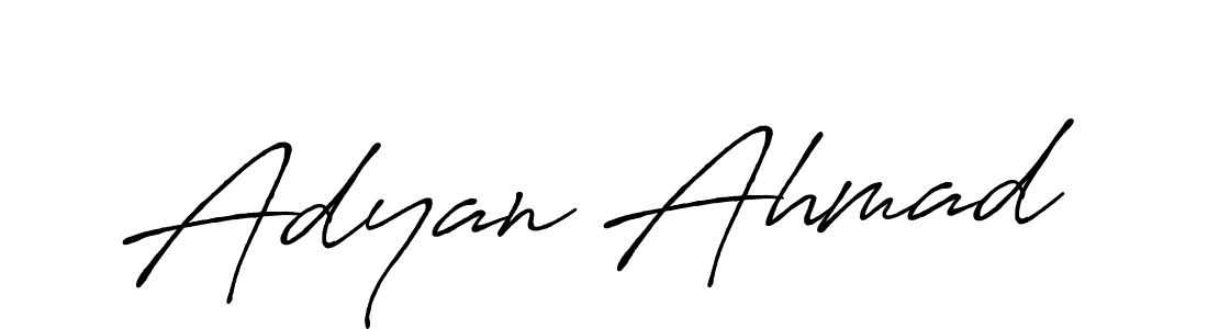 Adyan Ahmad stylish signature style. Best Handwritten Sign (Antro_Vectra_Bolder) for my name. Handwritten Signature Collection Ideas for my name Adyan Ahmad. Adyan Ahmad signature style 7 images and pictures png