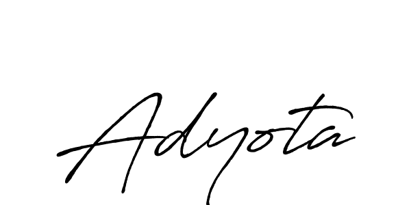 Design your own signature with our free online signature maker. With this signature software, you can create a handwritten (Antro_Vectra_Bolder) signature for name Adyota. Adyota signature style 7 images and pictures png
