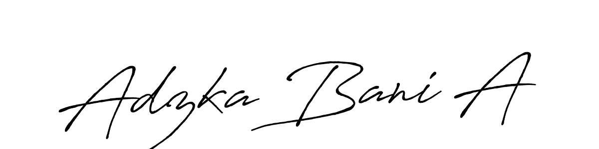 Antro_Vectra_Bolder is a professional signature style that is perfect for those who want to add a touch of class to their signature. It is also a great choice for those who want to make their signature more unique. Get Adzka Bani A name to fancy signature for free. Adzka Bani A signature style 7 images and pictures png
