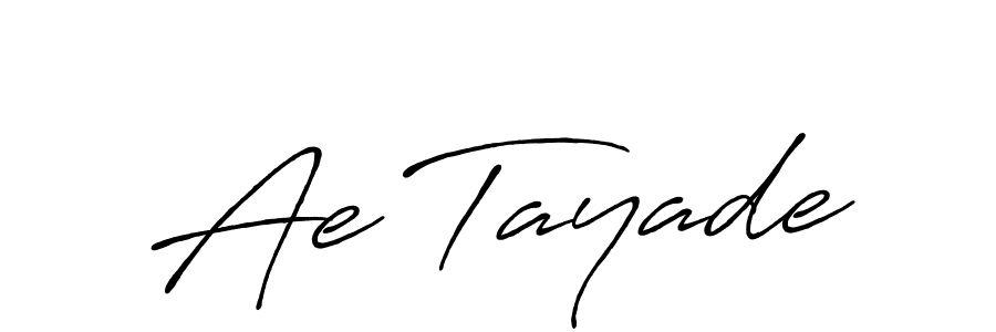 The best way (Antro_Vectra_Bolder) to make a short signature is to pick only two or three words in your name. The name Ae Tayade include a total of six letters. For converting this name. Ae Tayade signature style 7 images and pictures png