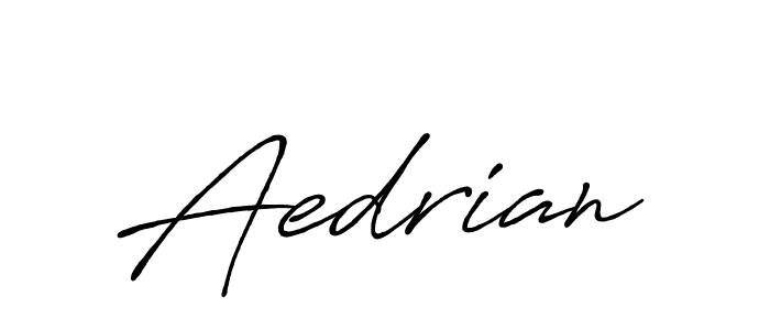 Create a beautiful signature design for name Aedrian. With this signature (Antro_Vectra_Bolder) fonts, you can make a handwritten signature for free. Aedrian signature style 7 images and pictures png