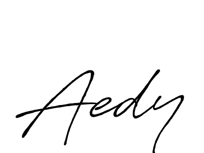 Use a signature maker to create a handwritten signature online. With this signature software, you can design (Antro_Vectra_Bolder) your own signature for name Aedy. Aedy signature style 7 images and pictures png