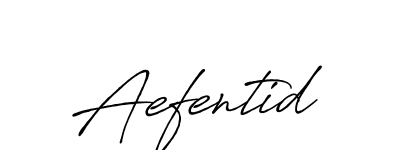 Create a beautiful signature design for name Aefentid. With this signature (Antro_Vectra_Bolder) fonts, you can make a handwritten signature for free. Aefentid signature style 7 images and pictures png