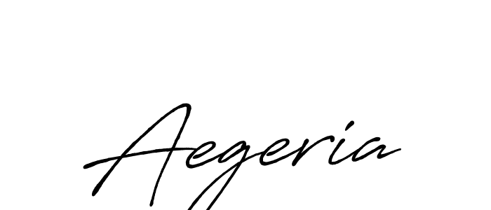 Make a beautiful signature design for name Aegeria. With this signature (Antro_Vectra_Bolder) style, you can create a handwritten signature for free. Aegeria signature style 7 images and pictures png