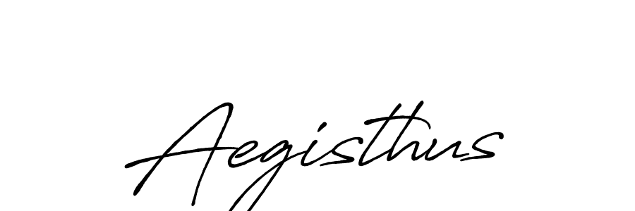 Make a beautiful signature design for name Aegisthus. With this signature (Antro_Vectra_Bolder) style, you can create a handwritten signature for free. Aegisthus signature style 7 images and pictures png