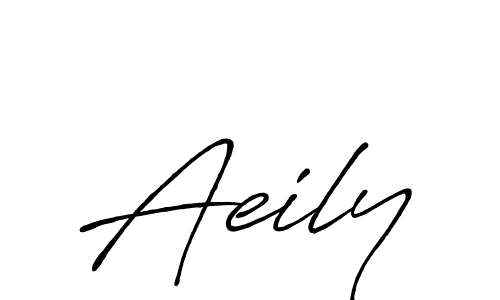 How to make Aeily signature? Antro_Vectra_Bolder is a professional autograph style. Create handwritten signature for Aeily name. Aeily signature style 7 images and pictures png