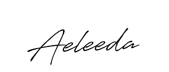 How to make Aeleeda name signature. Use Antro_Vectra_Bolder style for creating short signs online. This is the latest handwritten sign. Aeleeda signature style 7 images and pictures png