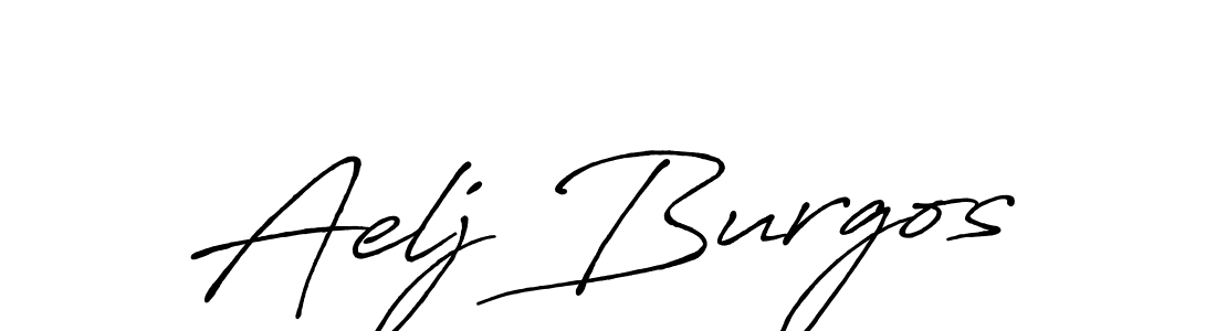 Also we have Aelj Burgos name is the best signature style. Create professional handwritten signature collection using Antro_Vectra_Bolder autograph style. Aelj Burgos signature style 7 images and pictures png