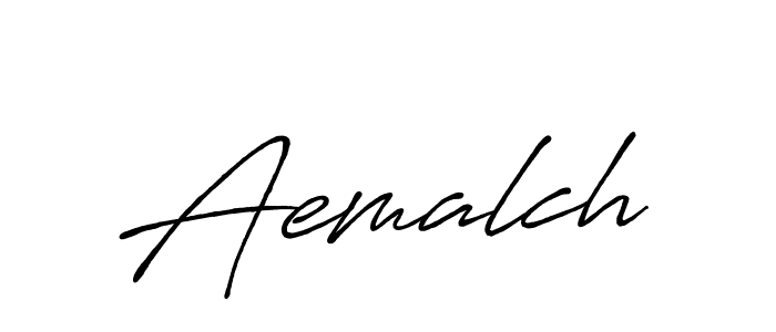 Make a beautiful signature design for name Aemalch. With this signature (Antro_Vectra_Bolder) style, you can create a handwritten signature for free. Aemalch signature style 7 images and pictures png