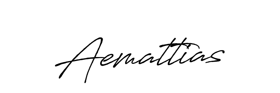 Create a beautiful signature design for name Aemattias. With this signature (Antro_Vectra_Bolder) fonts, you can make a handwritten signature for free. Aemattias signature style 7 images and pictures png