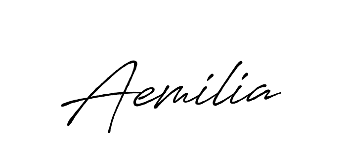 How to make Aemilia name signature. Use Antro_Vectra_Bolder style for creating short signs online. This is the latest handwritten sign. Aemilia signature style 7 images and pictures png