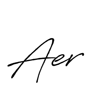 Also You can easily find your signature by using the search form. We will create Aer name handwritten signature images for you free of cost using Antro_Vectra_Bolder sign style. Aer signature style 7 images and pictures png