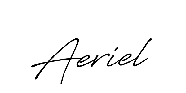 Make a beautiful signature design for name Aeriel. Use this online signature maker to create a handwritten signature for free. Aeriel signature style 7 images and pictures png