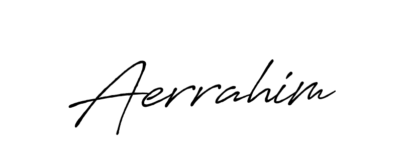 How to make Aerrahim signature? Antro_Vectra_Bolder is a professional autograph style. Create handwritten signature for Aerrahim name. Aerrahim signature style 7 images and pictures png