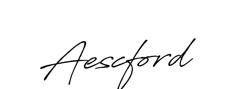 Also we have Aescford name is the best signature style. Create professional handwritten signature collection using Antro_Vectra_Bolder autograph style. Aescford signature style 7 images and pictures png