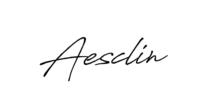 The best way (Antro_Vectra_Bolder) to make a short signature is to pick only two or three words in your name. The name Aesclin include a total of six letters. For converting this name. Aesclin signature style 7 images and pictures png