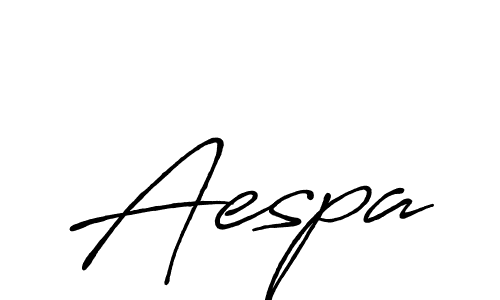 You should practise on your own different ways (Antro_Vectra_Bolder) to write your name (Aespa) in signature. don't let someone else do it for you. Aespa signature style 7 images and pictures png