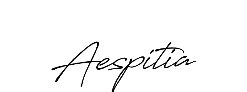 How to make Aespitia name signature. Use Antro_Vectra_Bolder style for creating short signs online. This is the latest handwritten sign. Aespitia signature style 7 images and pictures png