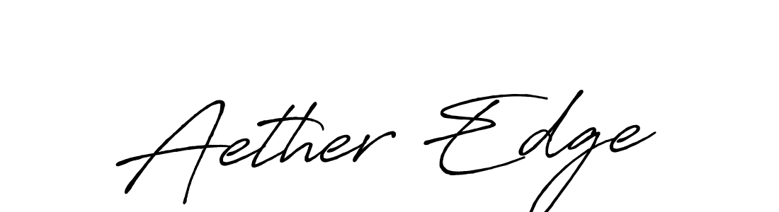 It looks lik you need a new signature style for name Aether Edge. Design unique handwritten (Antro_Vectra_Bolder) signature with our free signature maker in just a few clicks. Aether Edge signature style 7 images and pictures png