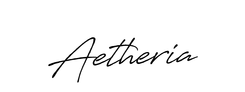 Design your own signature with our free online signature maker. With this signature software, you can create a handwritten (Antro_Vectra_Bolder) signature for name Aetheria. Aetheria signature style 7 images and pictures png