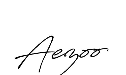 Design your own signature with our free online signature maker. With this signature software, you can create a handwritten (Antro_Vectra_Bolder) signature for name Aezoo. Aezoo signature style 7 images and pictures png