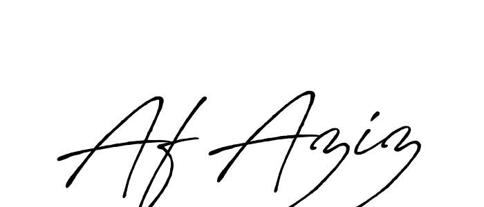 Af Aziz stylish signature style. Best Handwritten Sign (Antro_Vectra_Bolder) for my name. Handwritten Signature Collection Ideas for my name Af Aziz. Af Aziz signature style 7 images and pictures png