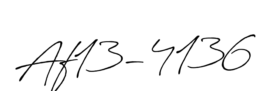 Use a signature maker to create a handwritten signature online. With this signature software, you can design (Antro_Vectra_Bolder) your own signature for name Af13-4136. Af13-4136 signature style 7 images and pictures png