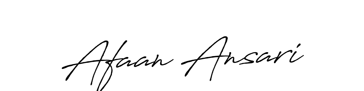 Design your own signature with our free online signature maker. With this signature software, you can create a handwritten (Antro_Vectra_Bolder) signature for name Afaan Ansari. Afaan Ansari signature style 7 images and pictures png