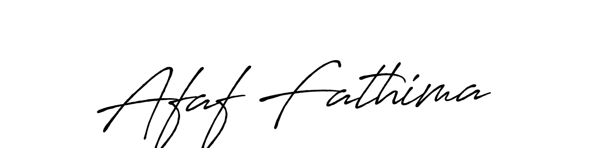 Design your own signature with our free online signature maker. With this signature software, you can create a handwritten (Antro_Vectra_Bolder) signature for name Afaf Fathima. Afaf Fathima signature style 7 images and pictures png