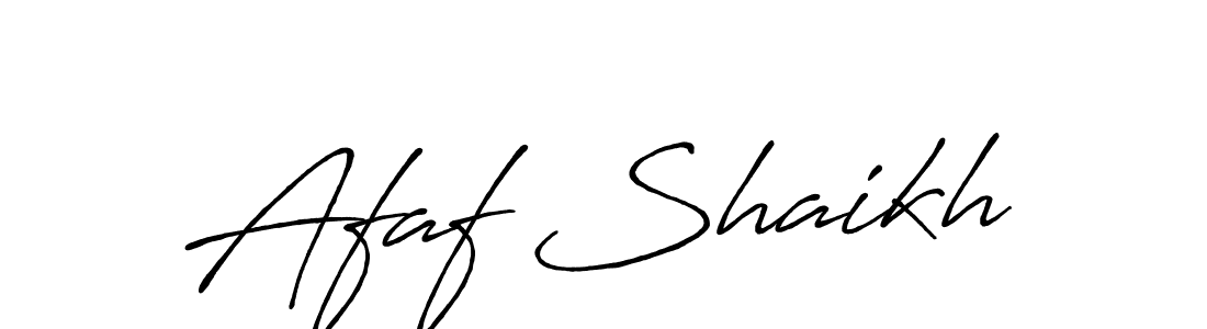 Afaf Shaikh stylish signature style. Best Handwritten Sign (Antro_Vectra_Bolder) for my name. Handwritten Signature Collection Ideas for my name Afaf Shaikh. Afaf Shaikh signature style 7 images and pictures png