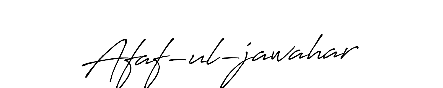 Design your own signature with our free online signature maker. With this signature software, you can create a handwritten (Antro_Vectra_Bolder) signature for name Afaf-ul-jawahar. Afaf-ul-jawahar signature style 7 images and pictures png
