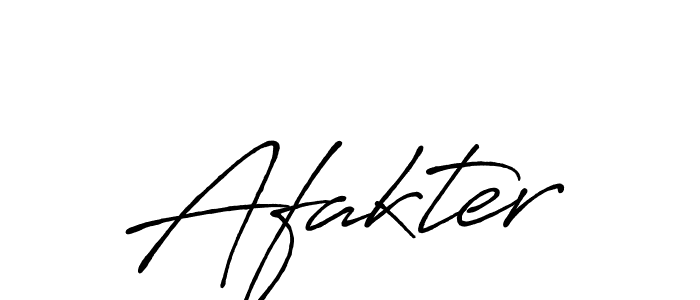 Design your own signature with our free online signature maker. With this signature software, you can create a handwritten (Antro_Vectra_Bolder) signature for name Afakter. Afakter signature style 7 images and pictures png