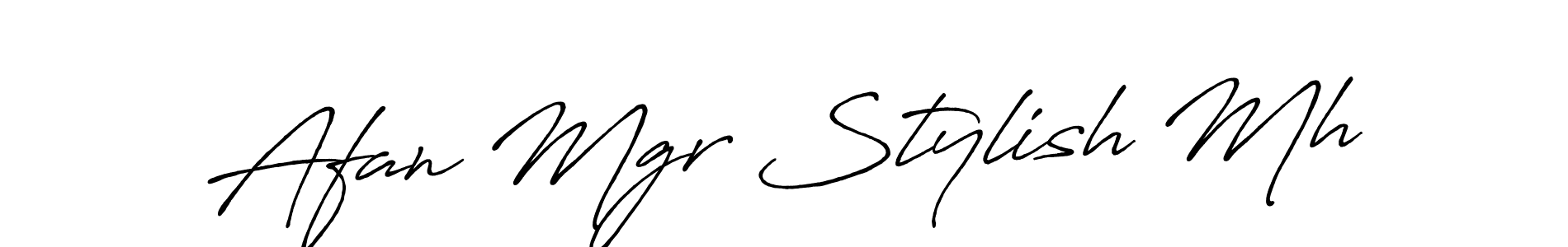 Also You can easily find your signature by using the search form. We will create Afan Mgr Stylish Mh name handwritten signature images for you free of cost using Antro_Vectra_Bolder sign style. Afan Mgr Stylish Mh signature style 7 images and pictures png