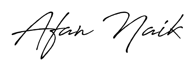 Discover the perfect balance of readability and style for Afan Naik with Antro_Vectra_Bolder font. Create your dream signature today. Afan Naik signature style 7 images and pictures png