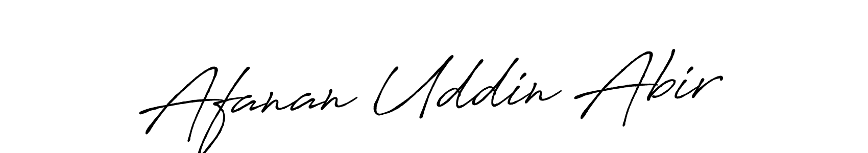 Antro_Vectra_Bolder is a professional signature style that is perfect for those who want to add a touch of class to their signature. It is also a great choice for those who want to make their signature more unique. Get Afanan Uddin Abir name to fancy signature for free. Afanan Uddin Abir signature style 7 images and pictures png