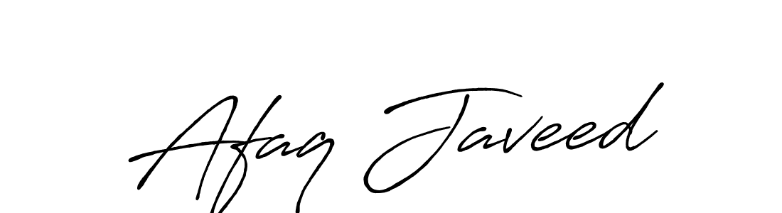 This is the best signature style for the Afaq Javeed name. Also you like these signature font (Antro_Vectra_Bolder). Mix name signature. Afaq Javeed signature style 7 images and pictures png