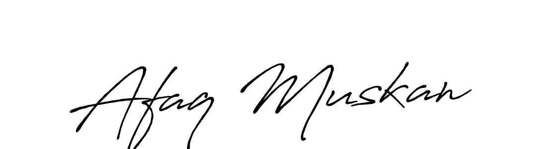 How to make Afaq Muskan signature? Antro_Vectra_Bolder is a professional autograph style. Create handwritten signature for Afaq Muskan name. Afaq Muskan signature style 7 images and pictures png