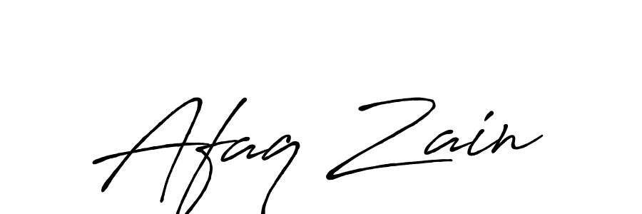 This is the best signature style for the Afaq Zain name. Also you like these signature font (Antro_Vectra_Bolder). Mix name signature. Afaq Zain signature style 7 images and pictures png