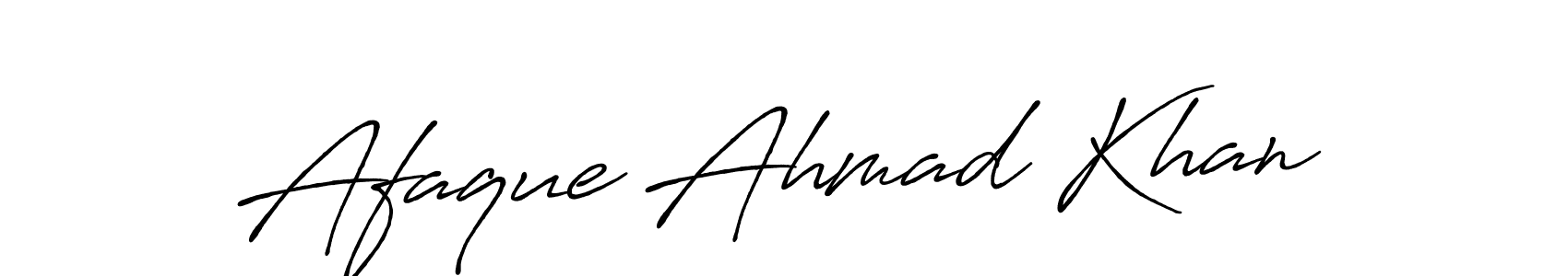 Design your own signature with our free online signature maker. With this signature software, you can create a handwritten (Antro_Vectra_Bolder) signature for name Afaque Ahmad Khan. Afaque Ahmad Khan signature style 7 images and pictures png