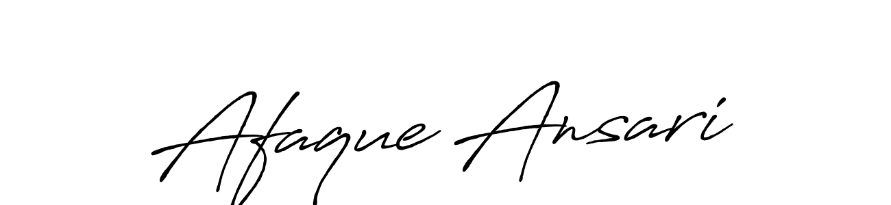 Design your own signature with our free online signature maker. With this signature software, you can create a handwritten (Antro_Vectra_Bolder) signature for name Afaque Ansari. Afaque Ansari signature style 7 images and pictures png