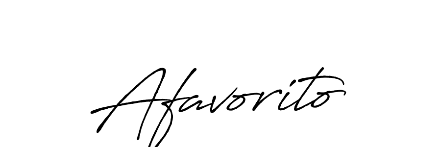 Make a beautiful signature design for name Afavorito. With this signature (Antro_Vectra_Bolder) style, you can create a handwritten signature for free. Afavorito signature style 7 images and pictures png