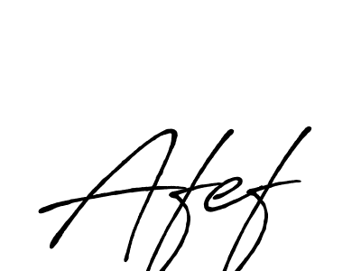 Make a beautiful signature design for name Afef. With this signature (Antro_Vectra_Bolder) style, you can create a handwritten signature for free. Afef signature style 7 images and pictures png