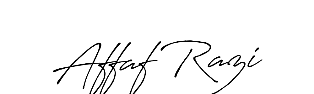 Also we have Affaf Razi name is the best signature style. Create professional handwritten signature collection using Antro_Vectra_Bolder autograph style. Affaf Razi signature style 7 images and pictures png