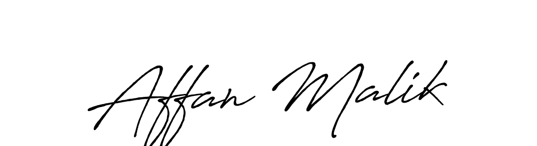 How to make Affan Malik name signature. Use Antro_Vectra_Bolder style for creating short signs online. This is the latest handwritten sign. Affan Malik signature style 7 images and pictures png