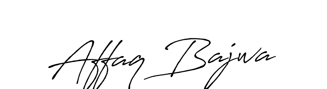 Make a beautiful signature design for name Affaq Bajwa. With this signature (Antro_Vectra_Bolder) style, you can create a handwritten signature for free. Affaq Bajwa signature style 7 images and pictures png