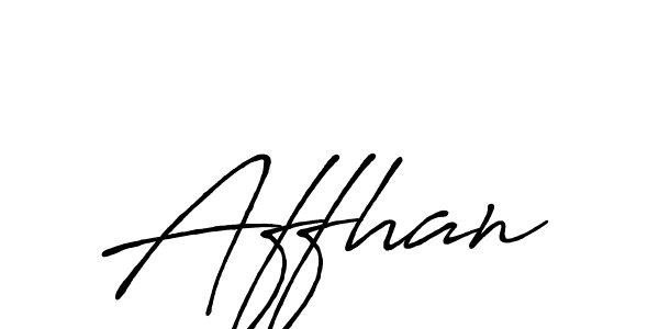 Affhan stylish signature style. Best Handwritten Sign (Antro_Vectra_Bolder) for my name. Handwritten Signature Collection Ideas for my name Affhan. Affhan signature style 7 images and pictures png