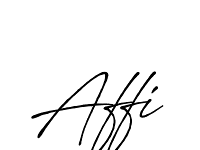 You should practise on your own different ways (Antro_Vectra_Bolder) to write your name (Affi) in signature. don't let someone else do it for you. Affi signature style 7 images and pictures png