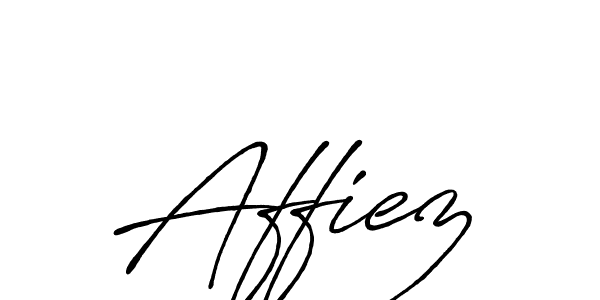 Also we have Affiez name is the best signature style. Create professional handwritten signature collection using Antro_Vectra_Bolder autograph style. Affiez signature style 7 images and pictures png