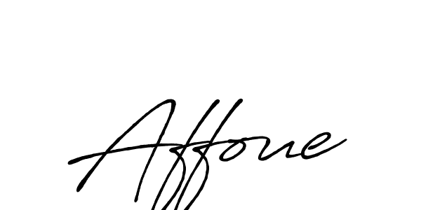Design your own signature with our free online signature maker. With this signature software, you can create a handwritten (Antro_Vectra_Bolder) signature for name Affoue. Affoue signature style 7 images and pictures png